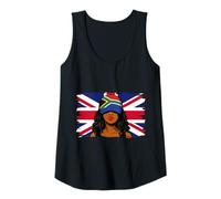 Womens South Africa Britain Flags Women Roots British South African Tank Top