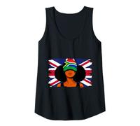 Womens South Africa Britain Flags Women Roots British South African Tank Top