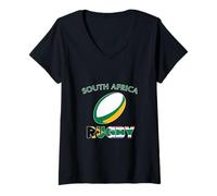 Women's South Africa Rugby Sooth African Springboks Pride V-Neck T-Shirt