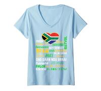 Womens South African Things Saffas Say Braai South Africa V-Neck T-Shirt