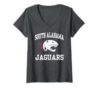 Womens South Alabama Jaguars | Official NCAA Merch | NCAFSAL02 V-Neck T-Shirt