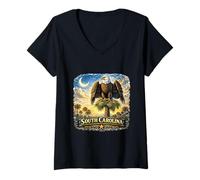 Women's South Carolina Eagle Palmetto State V-Neck T-Shirt