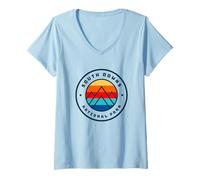 Womens South Downs National Park Britain England UK V-Neck T-Shirt