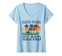 Womens South Padre Island V-Neck T-Shirt