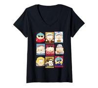Womens South Park Eric Cartman Mash Up Variants Screw Authority Lol V-Neck T-Shirt