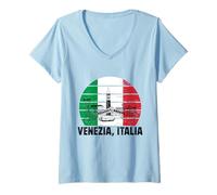 Womens Souvenirs from Venice Italy Venezia Italia Italian Reminder V-Neck T-Shirt