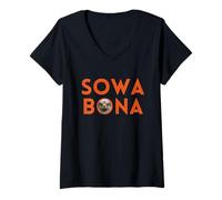 Womens Sowabona South Africa Zulu Greeting I See You | Eagle V-Neck T-Shirt