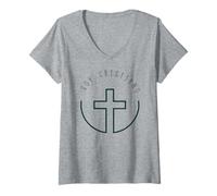 Womens Soy Cristiano, Protestante, Católico, Seguidor de Cristo V-Neck T-Shirt