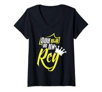 Womens Soy Hijo De Un Rey V-Neck T-Shirt