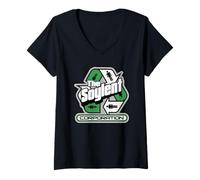 Womens Soylent Sci-Fi T-Shirt. V-Neck T-Shirt
