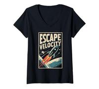 Women's Space Tourism Escape Velocity V-Neck T-Shirt