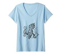 Women's Spark Plug with Attitude - Mechanic Motorsport Biker V-Neck T-Shirt
