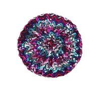 Women's Sparkly Sequins Beret Hat Shining Beanie Cap for Dancing Party Night Fancy Dress Summer Hats for Women