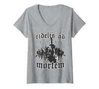 Women's Spartan Warrior King Leonidas Greek Phalanx V-Neck T-Shirt