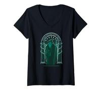 Women's Speak Friend and Enter Wizardly Design V-Neck T-Shirt