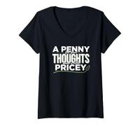 Women's Speak Your Thoughts with Clever Sarcasm Right Now V-Neck T-Shirt