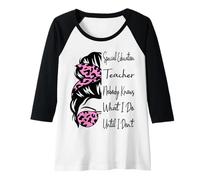Womens Special Education Teacher Nobody Knows What I Do Funny Raglan Baseball Tee