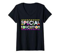 Women's Special Education Teacher Support SPED V-Neck T-Shirt