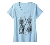 Womens Specimen Jar Natural History 18th Century Illustration V-Neck T-Shirt