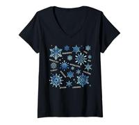Womens Speech Therapy Concepts for Therapists Educational Winter V-Neck T-Shirt