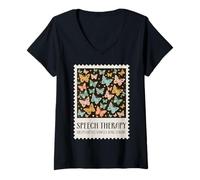 Women's Speech Therapy Helps Little Voices Take Flight Therapist V-Neck T-Shirt