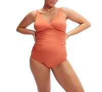 Women's Speedo V-Neck Maternity U-Back Swimsuit in Orange