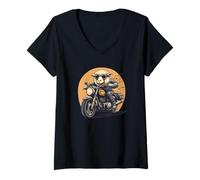 Womens Speedy Sheep on a Cool Ride for Boys and Girls V-Neck T-Shirt
