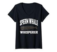 Women's Sperm Whale Apparel - Amazing Funny Whales Lover Design V-Neck T-Shirt