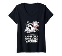 Women's Spherical Cow Theoretical Physicists Science Professor V-Neck T-Shirt