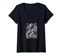 Women's Sphinx Ancient Egypt Pharaoh Guardian Mythology V-Neck T-Shirt