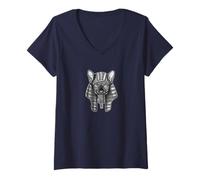 Women's Sphynx the Kitten Pharaoh V-Neck T-Shirt
