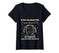 Womens Spicy Book Lover If You Can Read This Dark Fairy Tales Merch V-Neck T-Shirt