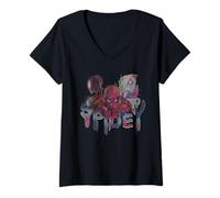 Women's Spider-Man Glitched Spidey V-Neck T-Shirt