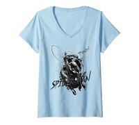Women's Spider-Man Thwip Sketch V-Neck T-Shirt