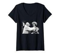 Womens Spike Milligan & Friends Comedian Stage Show 1982 Goon Show V-Neck T-Shirt