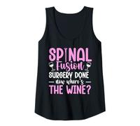 Womens Spinal Fusion Surgery Done - Now Where's The Wine? Tank Top