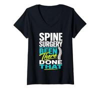 Women's Spine Surgery Recovery V-Neck T-Shirt