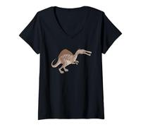 Womens Spinosaurus, Dino, Dinosaur V-Neck T-Shirt