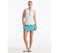 Women's Spliced Geo Golf Skort In Emerald