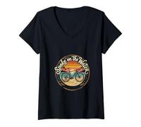 Women's Spoke on the Water Cycling Sunset Beach Ride Design V-Neck T-Shirt