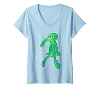 Womens SpongeBob SquarePants Bold And Brash Squidward Painting V-Neck T-Shirt