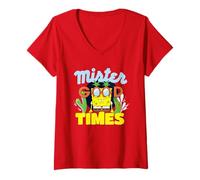 Womens Spongebob Squarepants Mister Good Times V-Neck T-Shirt