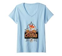 Womens Spongebob Squarepants Sandy Cheeks Howdy V-Neck T-Shirt