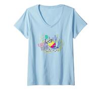 Womens Spongebob Squarepants Summer Scuba Diving 90s Gifts Artwork V-Neck T-Shirt
