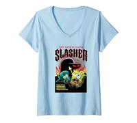 Womens Spongebob Squarepants The Hash-Slinging Slasher V-Neck T-Shirt