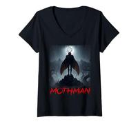 Womens Spooky Mothman Cryptid from WVa V-Neck T-Shirt