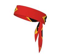 Women's Sport Headband Sweatband, Non-Slip, Adjustable Democratic Republic of Timor-Leste Head Tie for Workouts, Running, Yoga, and Fitness