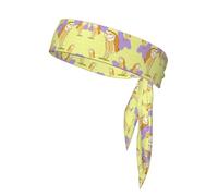 Women's Sport Headband Sweatband, Non-Slip, Adjustable Standing Owl Head Tie for Workouts, Running, Yoga, and Fitness