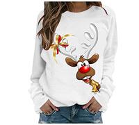Womens Sport Jacket Sweatshirts For Women Uk Women's Long Sleeve Sweatshirt Printed Top Casual Pullover Christmas Pumpkin Sweater Icelandic Jumpers For Women