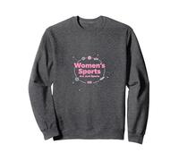Women's Sports Are Just Sports: Equality Message Sweatshirt, Adult Unisex, Dark Heather Grey, M